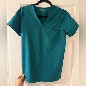 Mandala Hunter Green Scrub Set 🌲